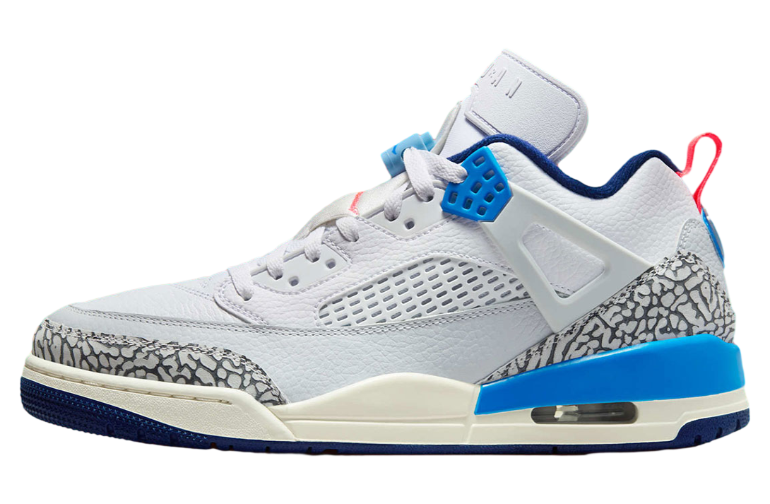 Jordan Spizike Low White / Blue Void / Hot Lava
