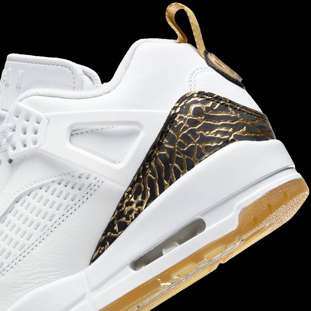 Jordan Spizike Low White/Metallic Gold