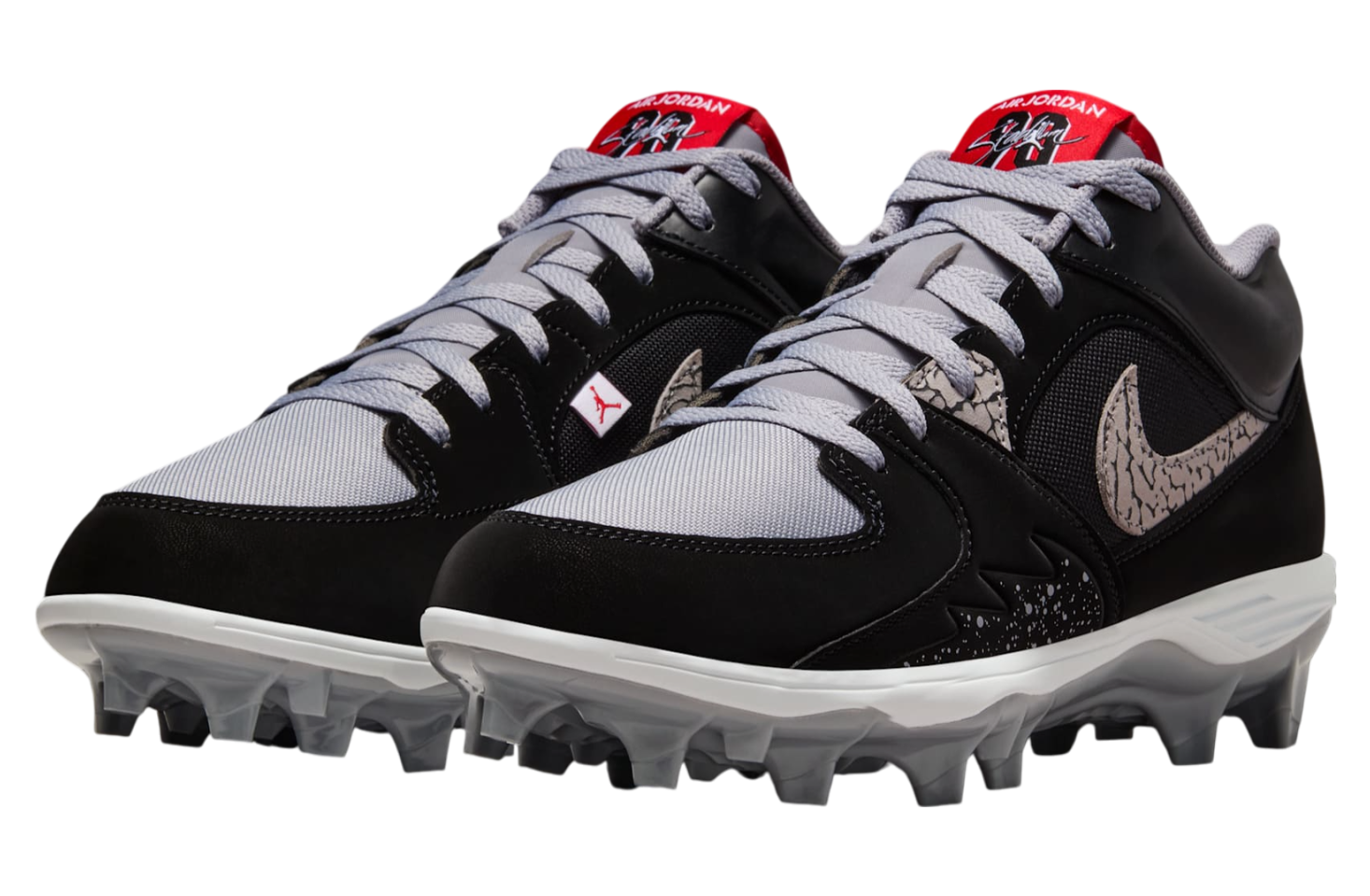 Jordan Stadium 90 Low Football Cleat Black / Cement Grey