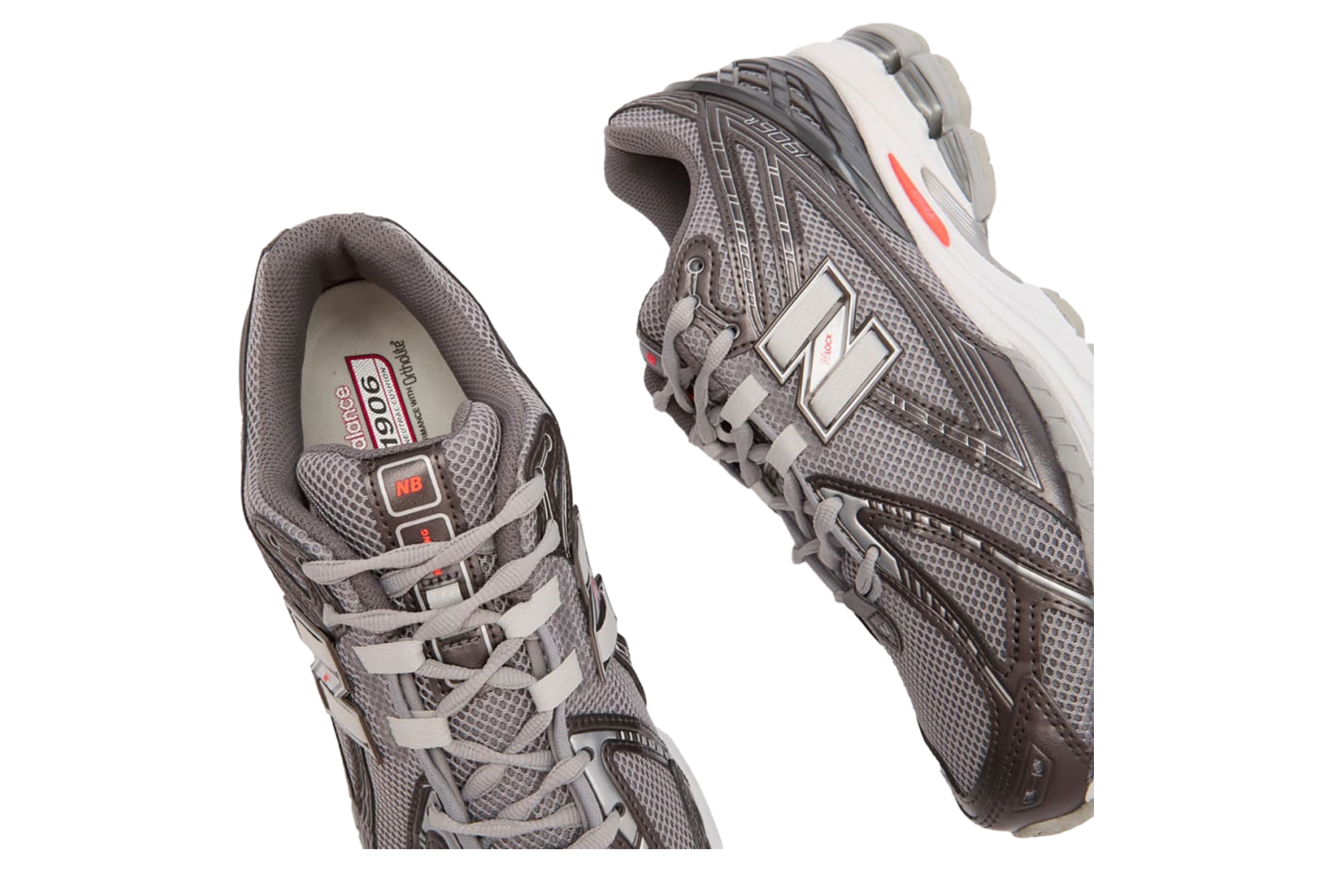 New Balance 1906r Black Metallic/Urgent Red