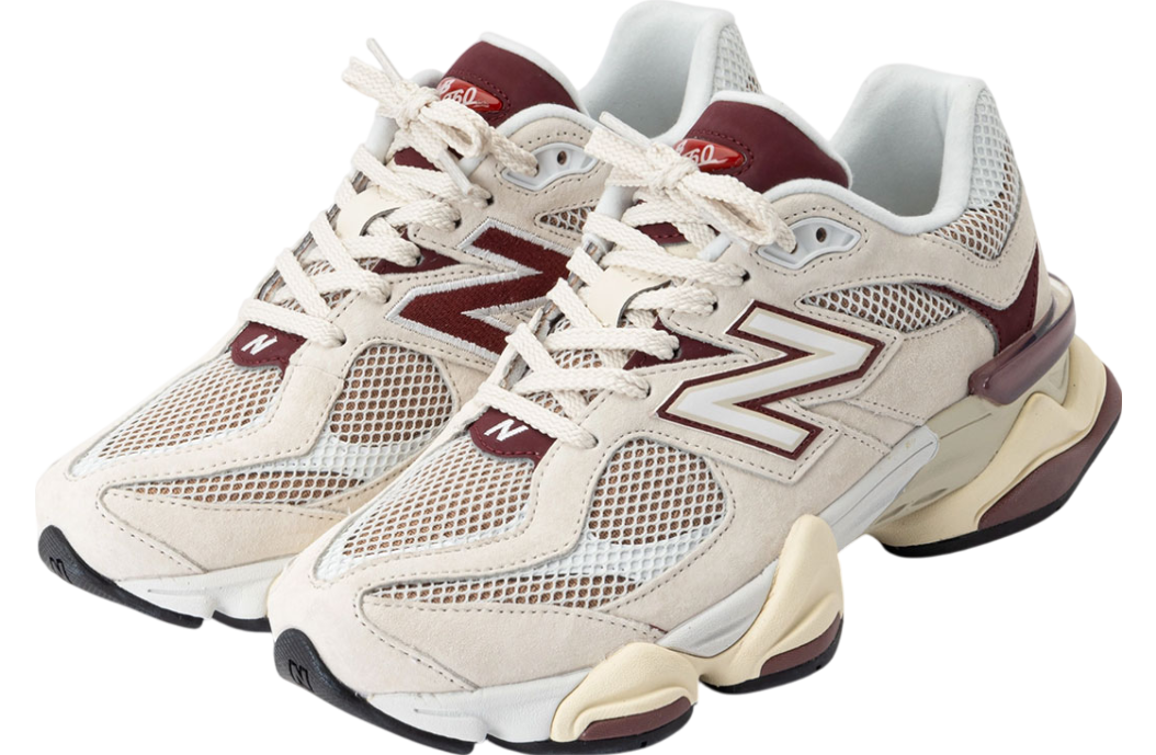 New Balance 9060 Linen / Burgundy