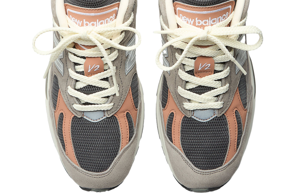 New Balance 991v2 Grey / Salmon