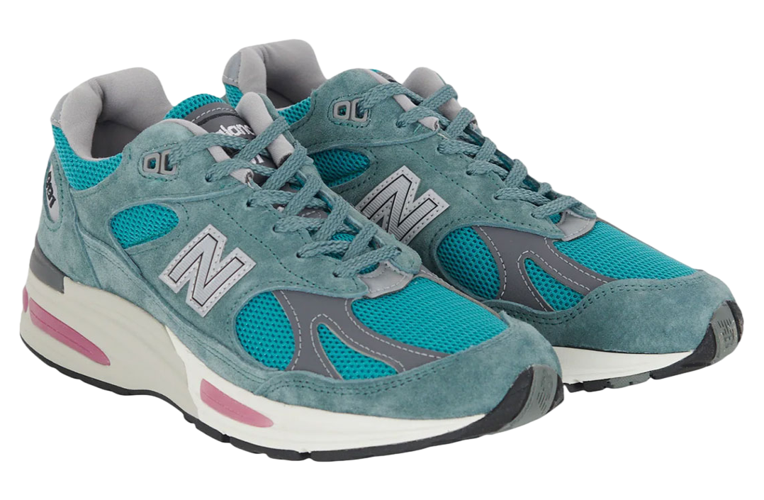 New Balance 991v2 Porcelain / Green