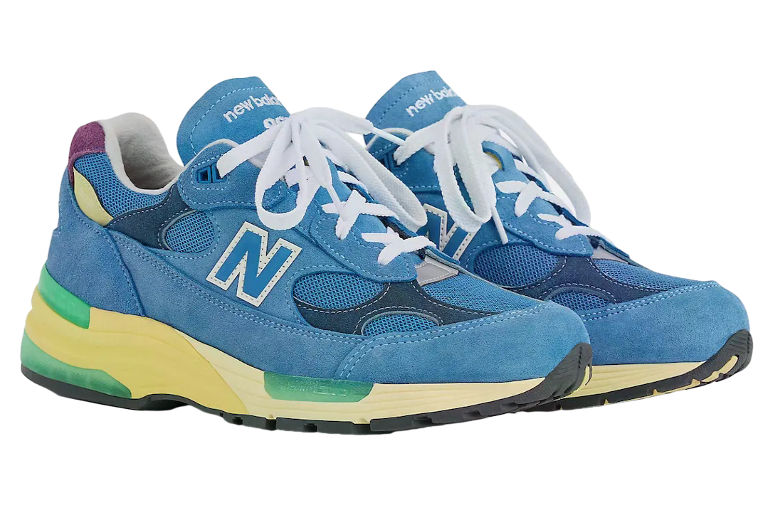 New Balance 992 Sea Stone / Green Apple