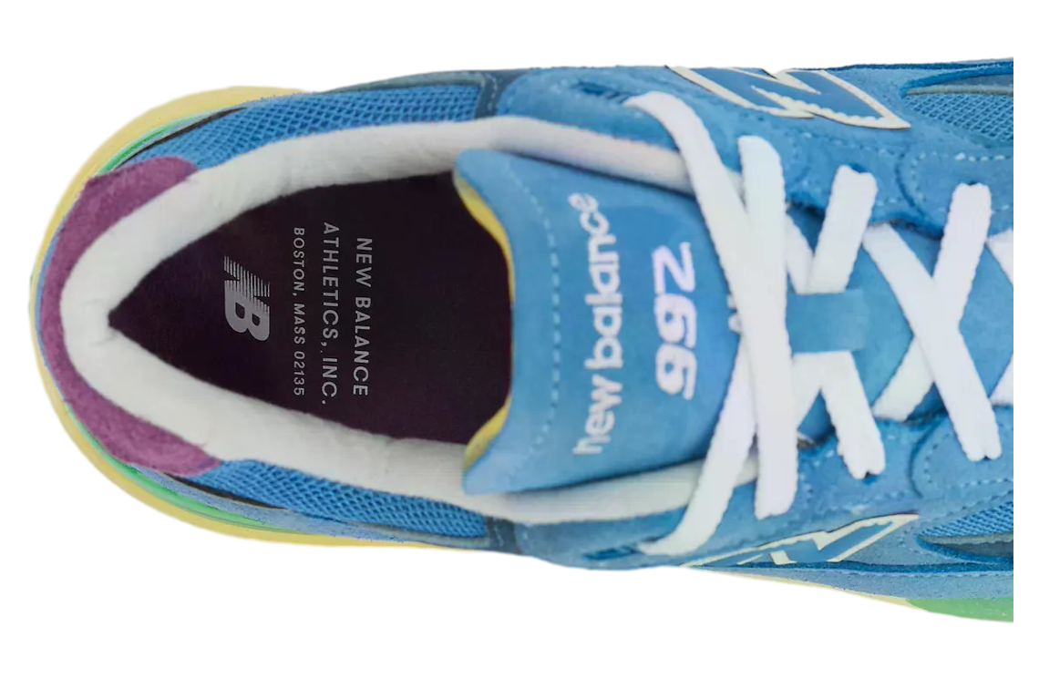 New Balance 992 Sea Stone / Green Apple