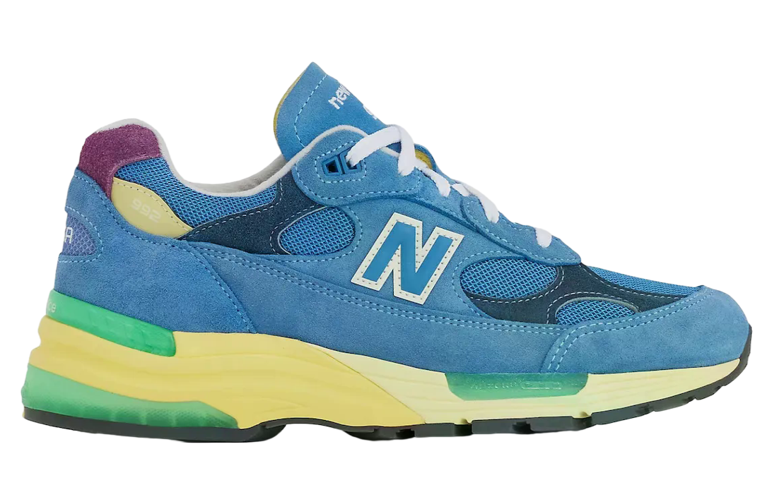 New Balance 992 Sea Stone / Green Apple