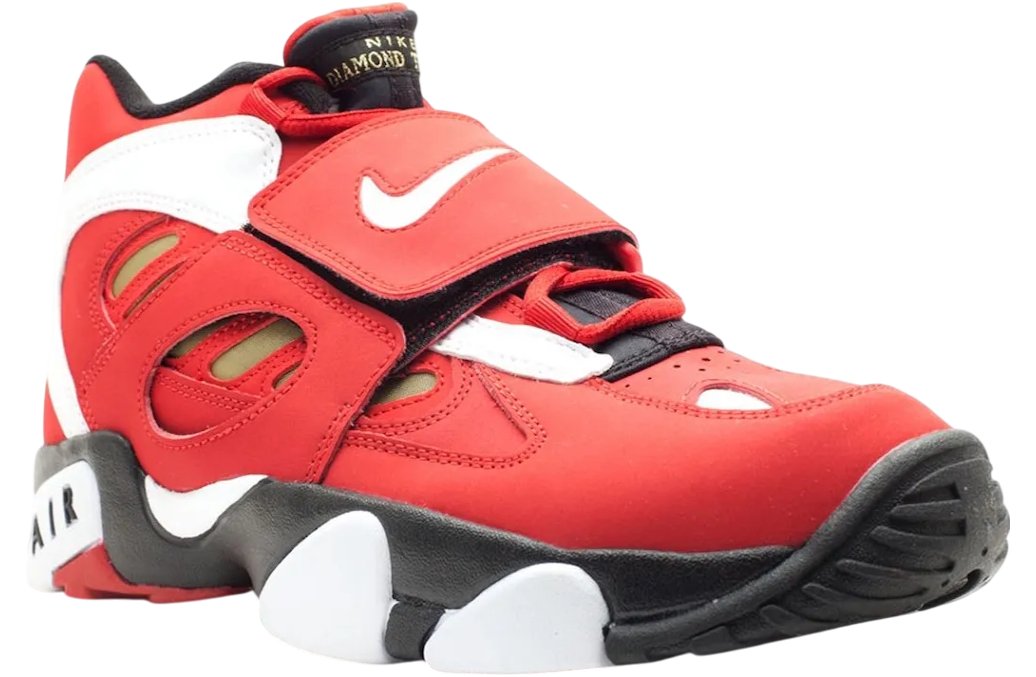 Nike Air Diamond Turf 2 Fire Red / White