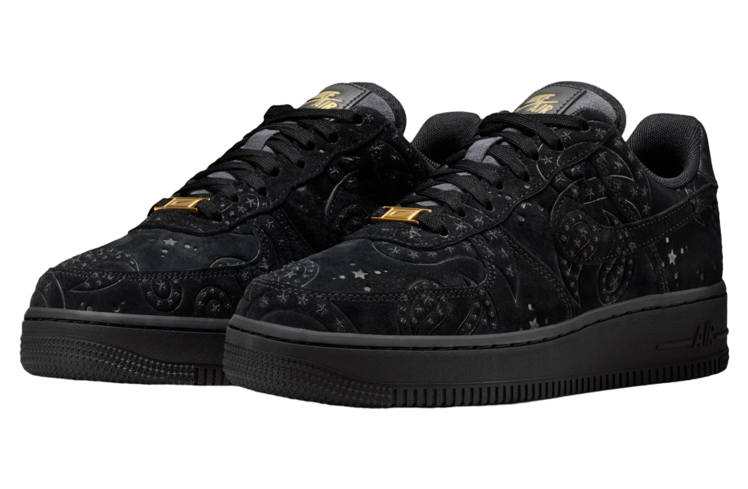 Nike Air Force 1 Low Black / Metallic Gold