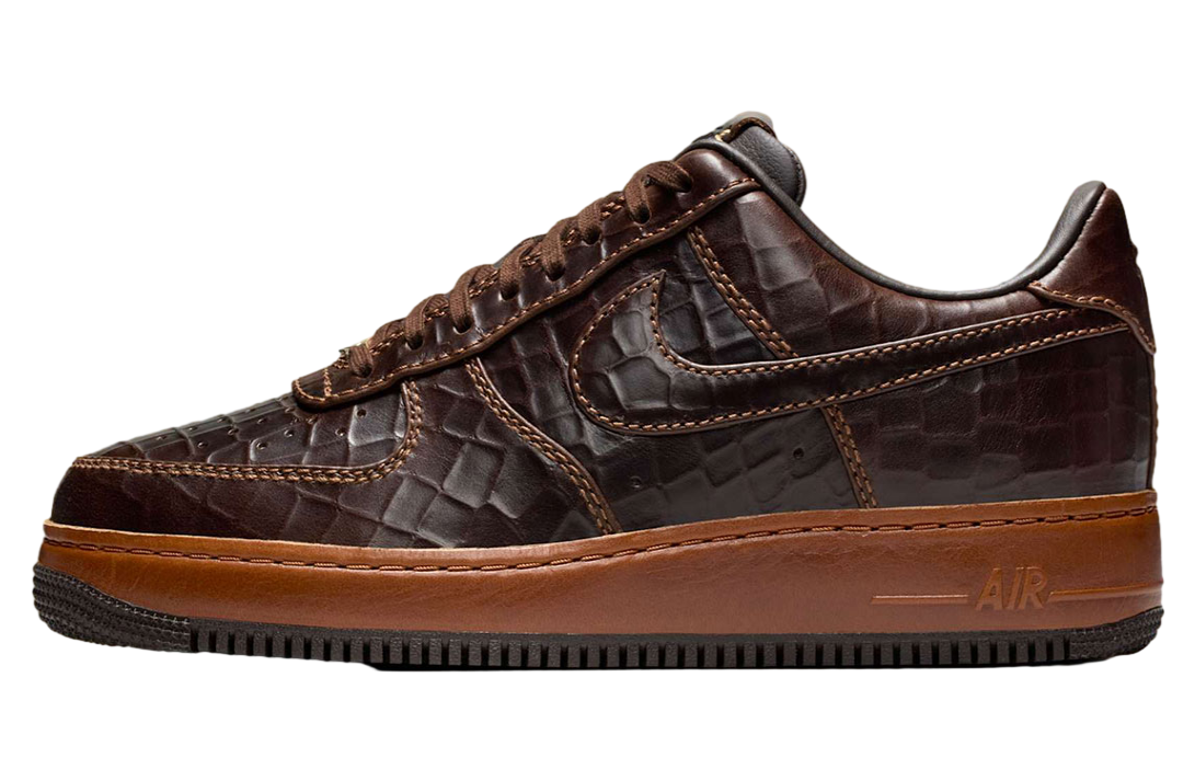 Nike Air Force 1 Low Croc Skin / Fauna Brown