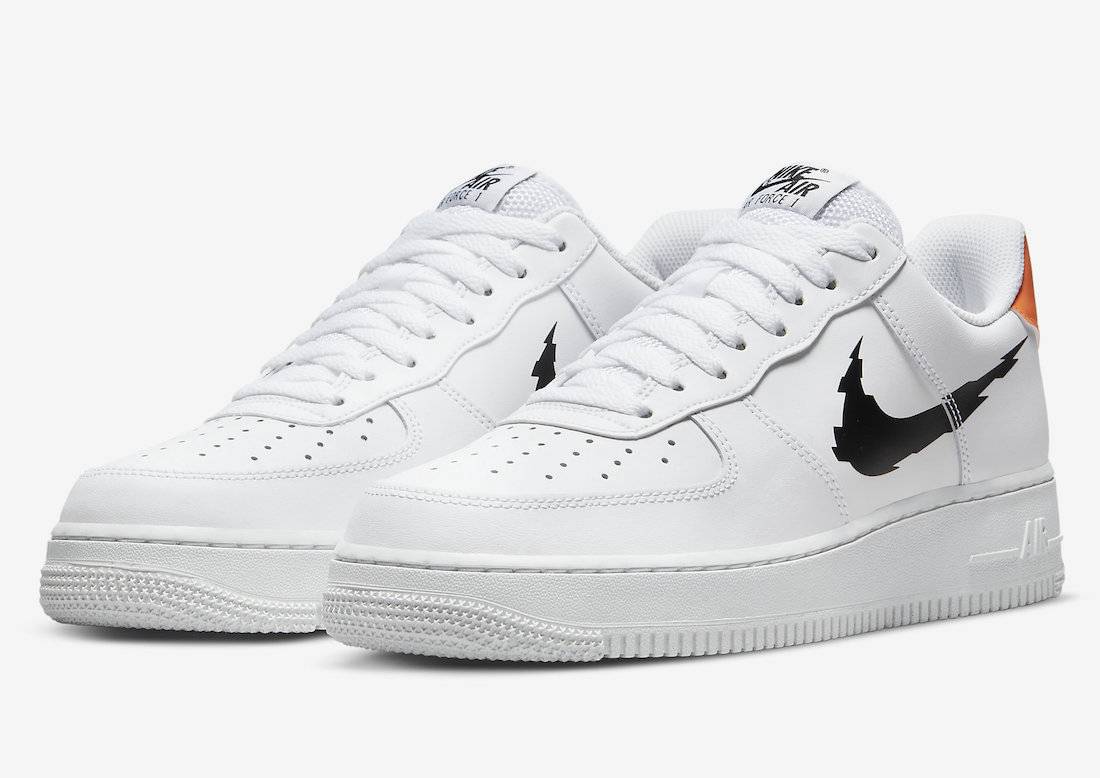 Nike Air Force 1 Low Glitch Swoosh White Black