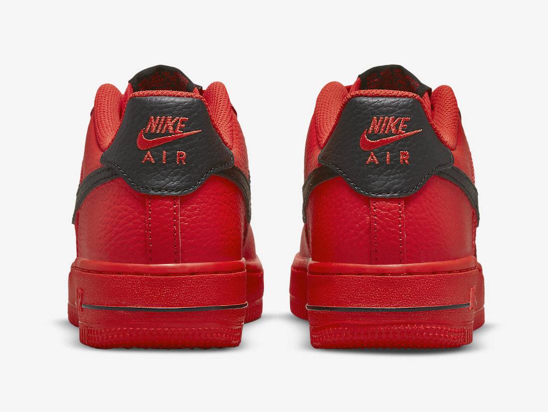 Nike Air Force 1 Low GS Mesh Pocket Red Black