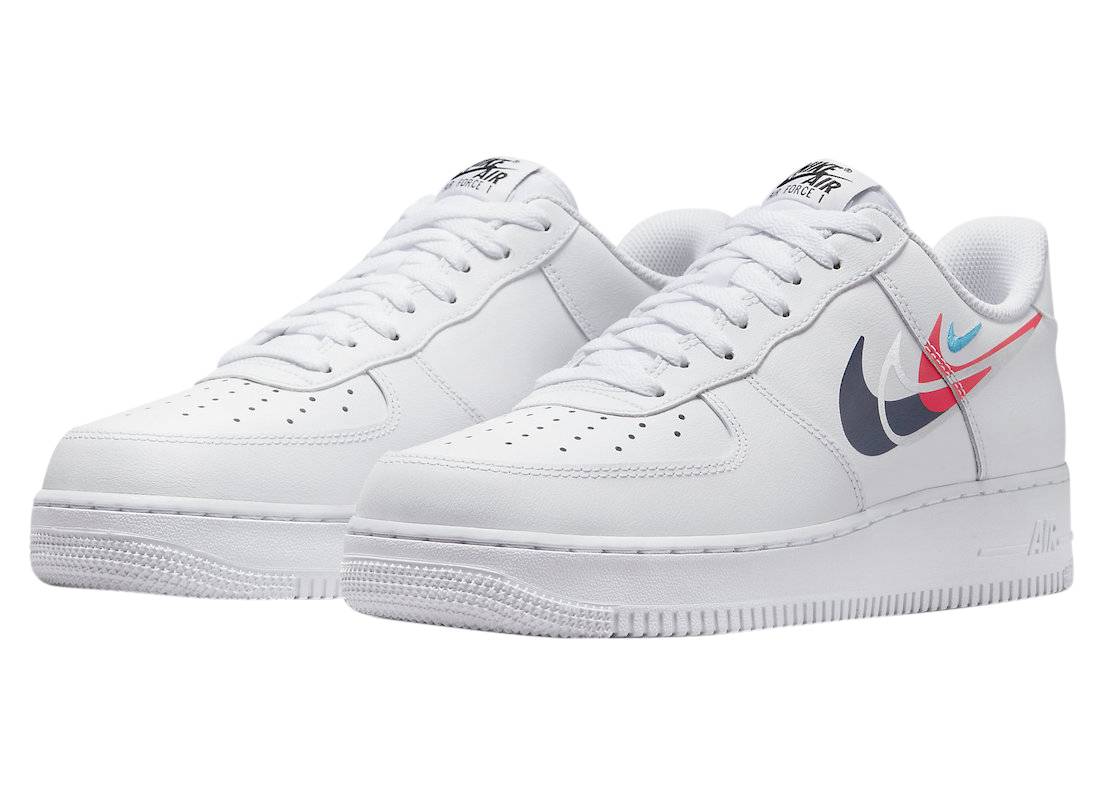 Nike Air Force 1 Low Mini Swooshes White Black Teal