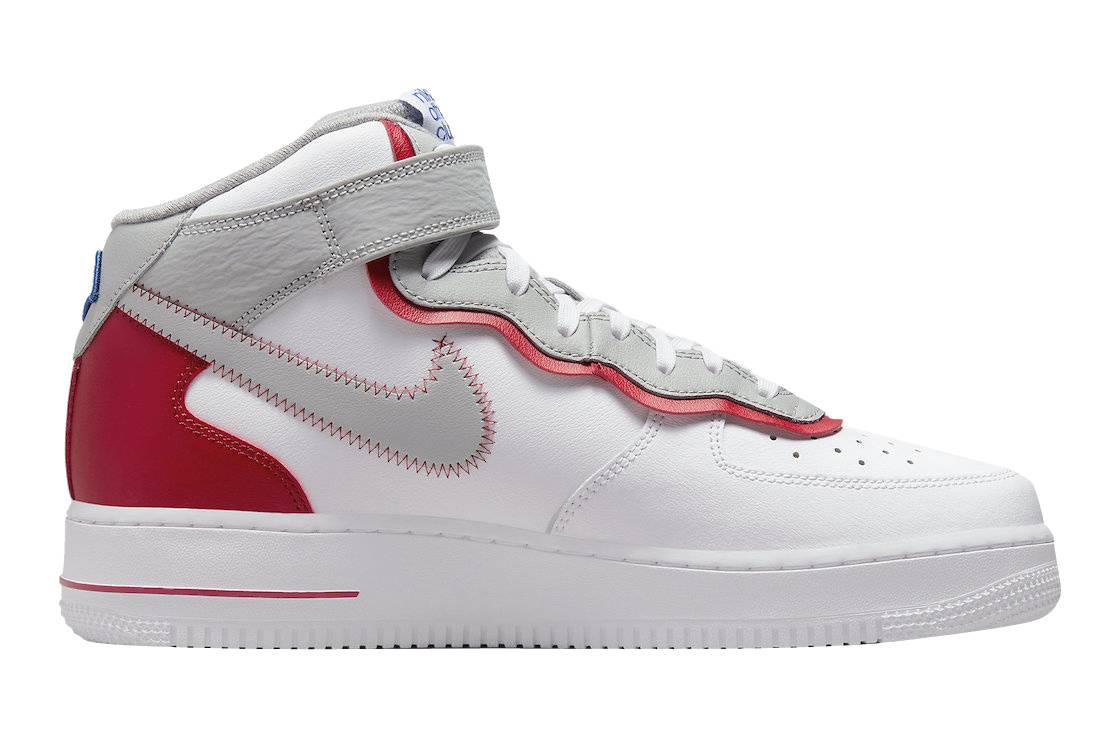 Nike Air Force 1 Mid Athletic Club White Red