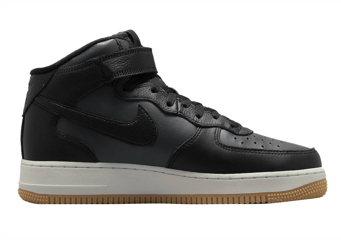 Nike Air Force 1 Mid Black Gum
