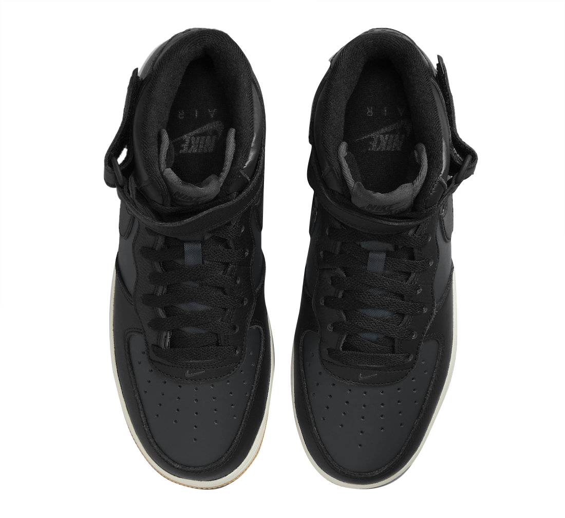 Nike Air Force 1 Mid Black Gum