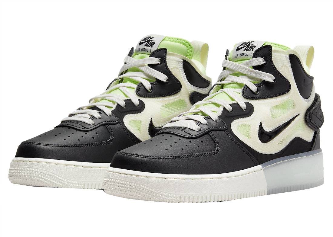 Nike Air Force 1 Mid React Black Neon