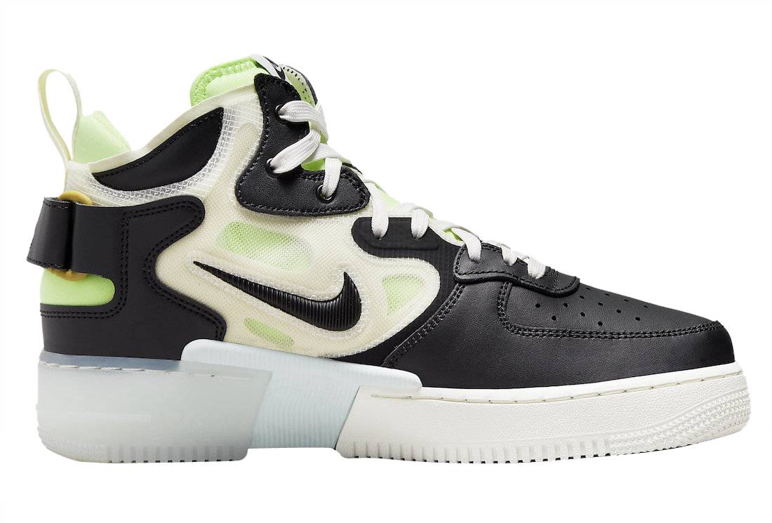 Nike Air Force 1 Mid React Black Neon