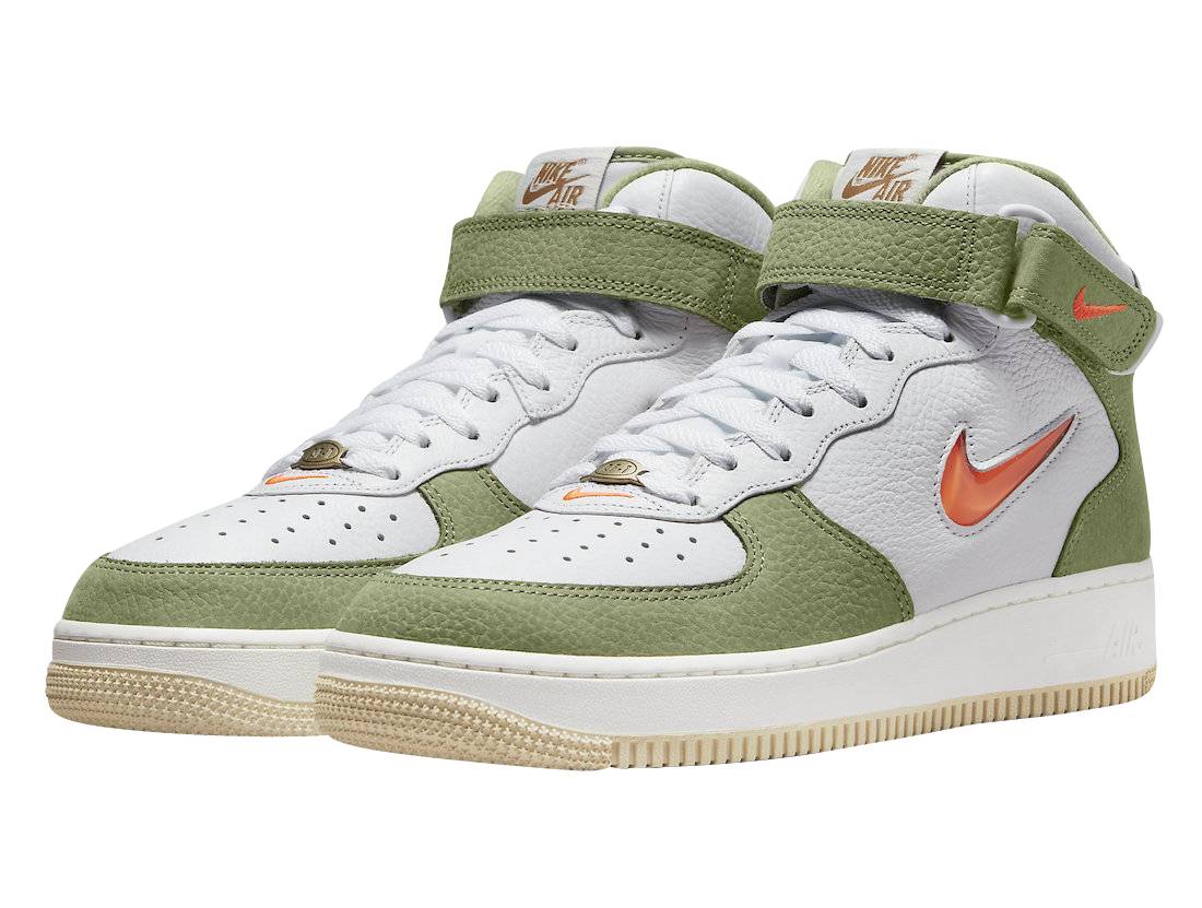 Nike Air Force 1 Mid White Olive