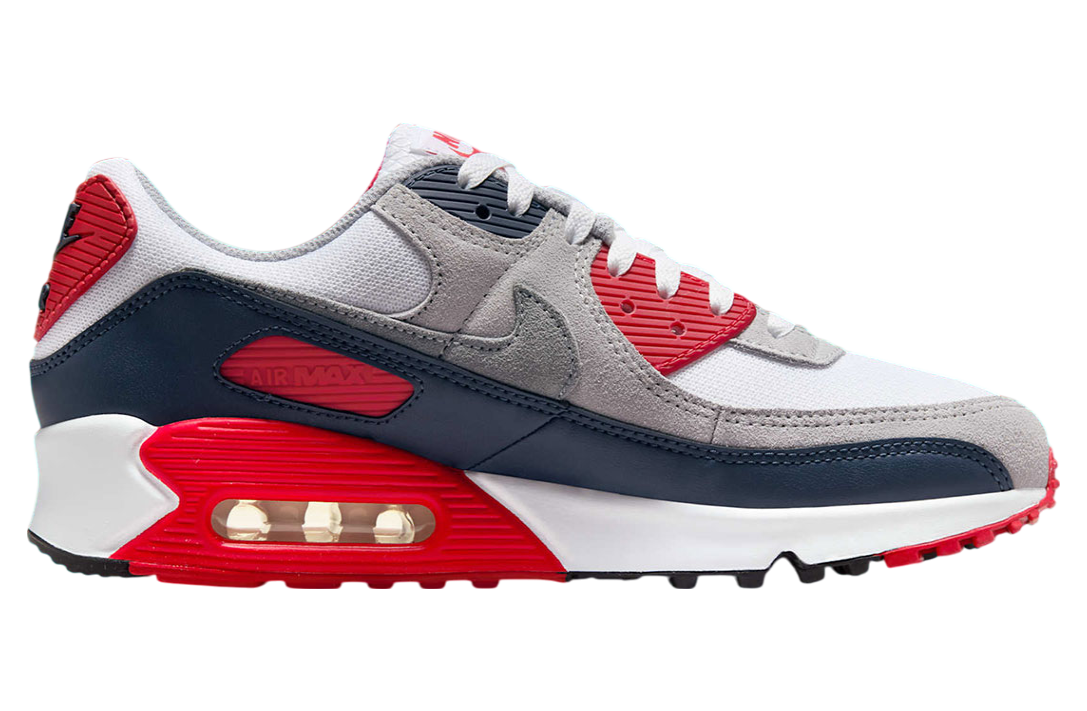Nike Air Max 90 Cool Grey / University Red