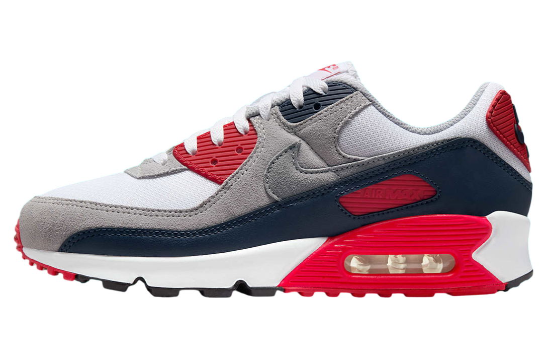 Nike Air Max 90 Cool Grey / University Red