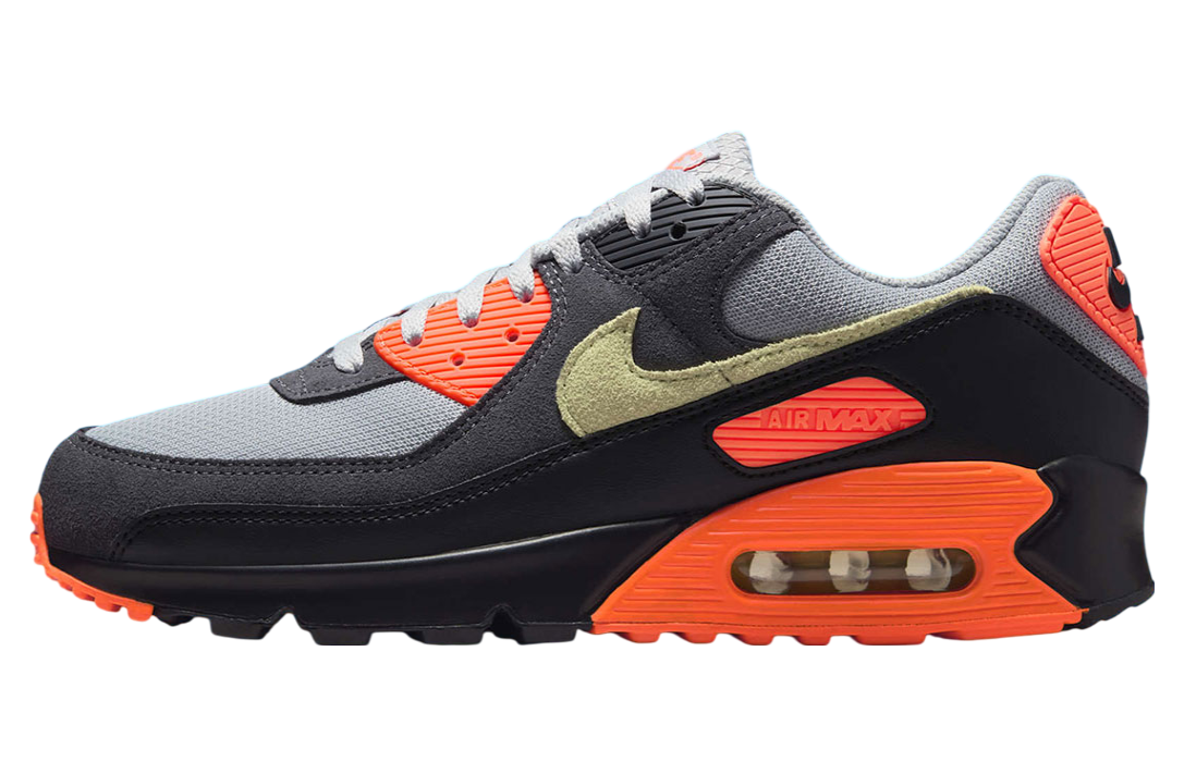 Nike Air Max 90 Light Smoke Grey / Hyper Crimson