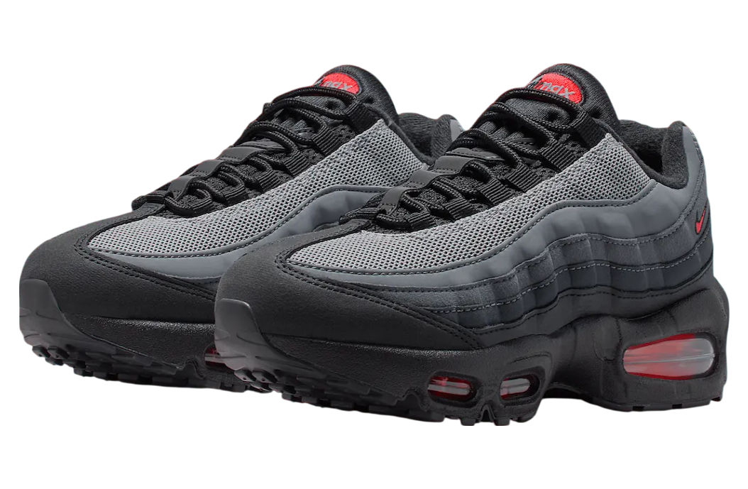 Nike Air Max 95 Big Bubble Black / Bright Crimson