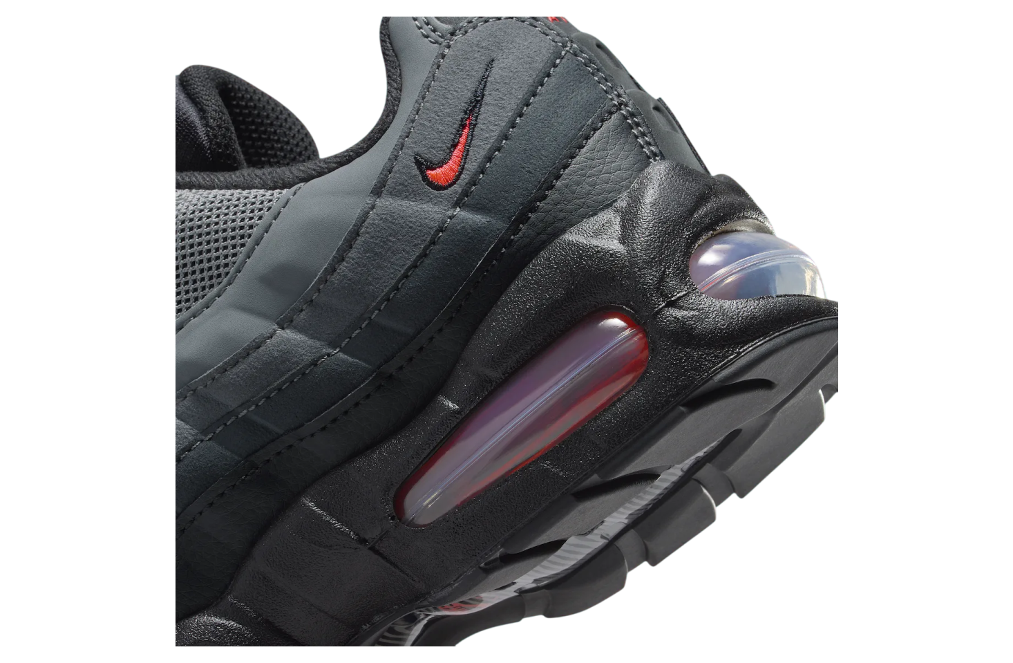 Nike Air Max 95 Big Bubble Black / Bright Crimson