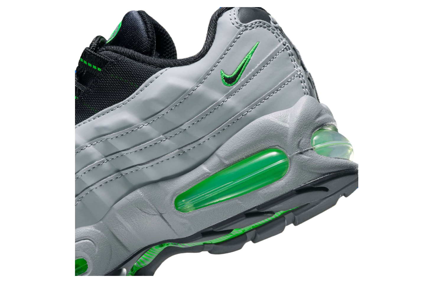 Nike Air Max 95 GS Light Smoke Grey / Green Strike
