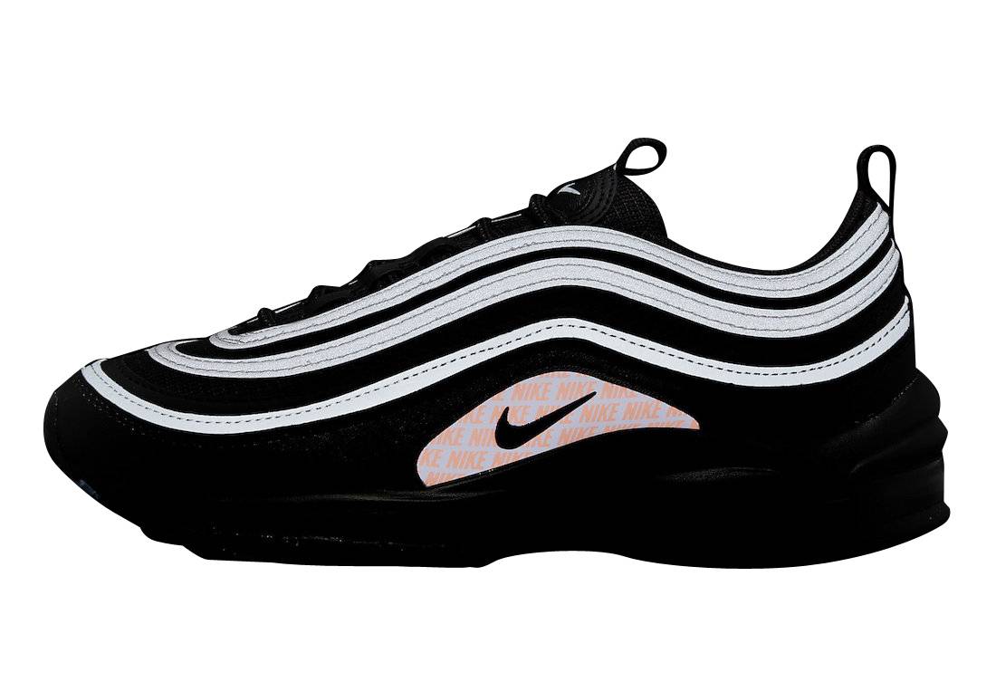 Nike Air Max 97 GS Black Orange Reflective