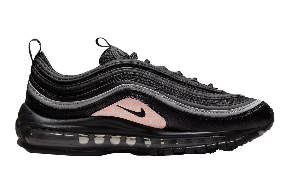 Nike Air Max 97 GS Black Orange Reflective