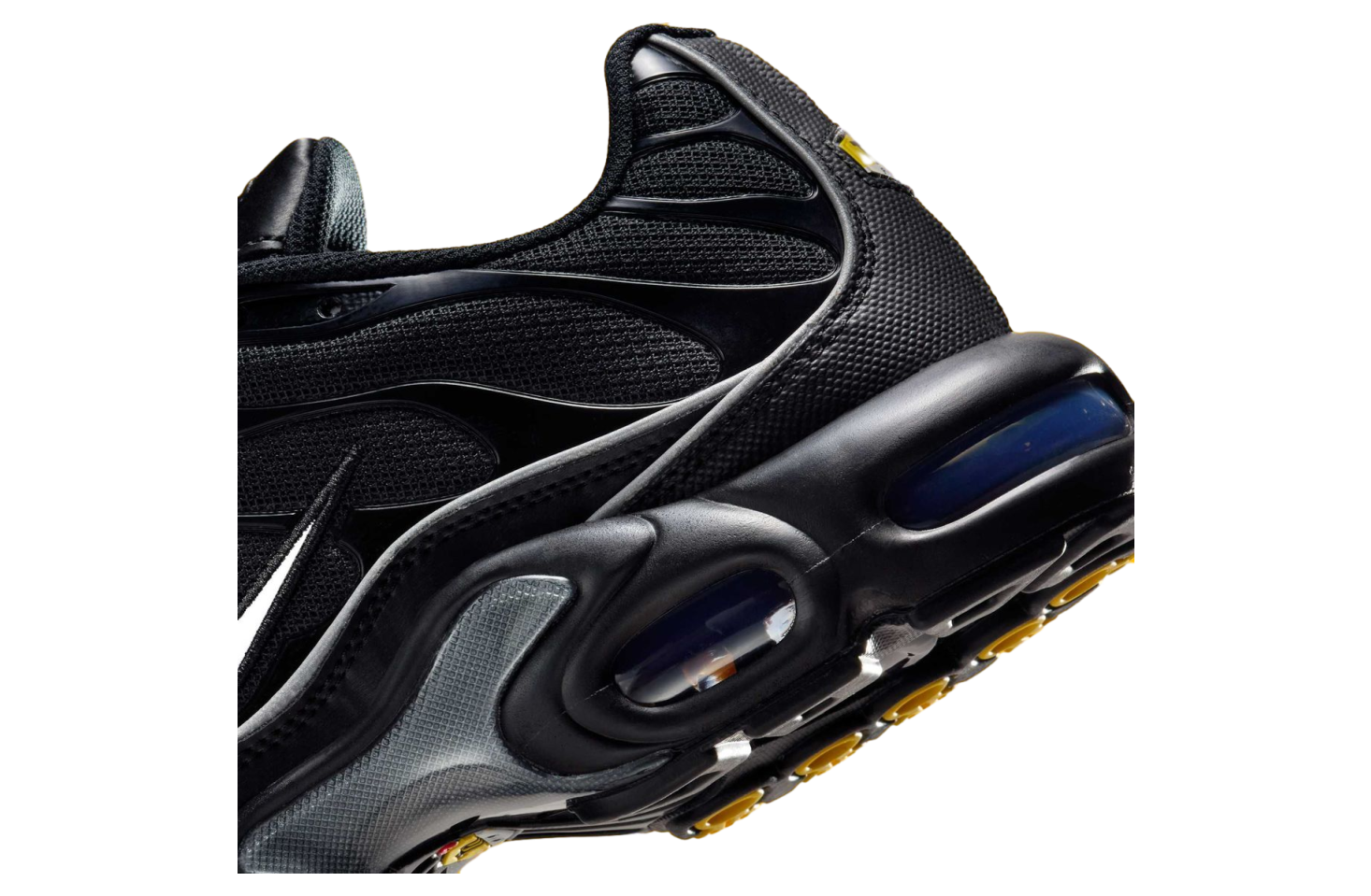 Nike Air Max Plus Black / Metallic Silver / Tour Yellow