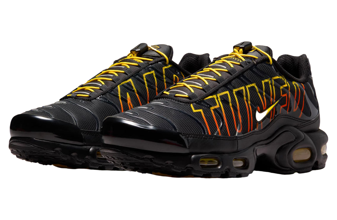 Nike Air Max Plus Black Safety / Orange Lightning