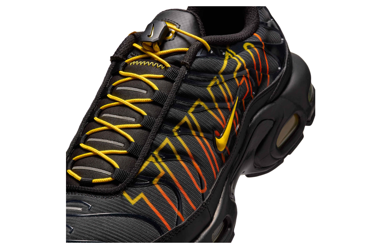 Nike Air Max Plus Black Safety / Orange Lightning