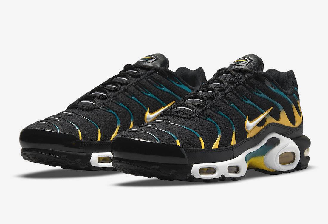 Nike Air Max Plus Black Teal Yellow