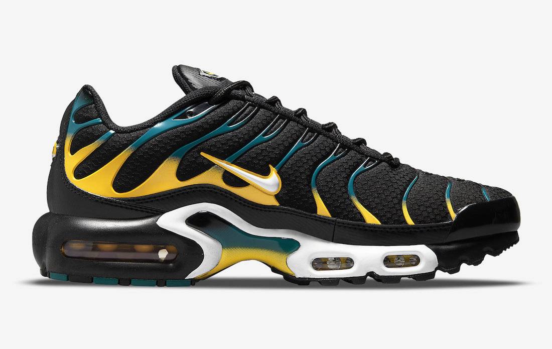 Nike Air Max Plus Black Teal Yellow