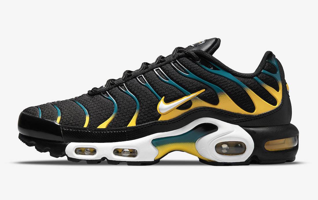Nike Air Max Plus Black Teal Yellow