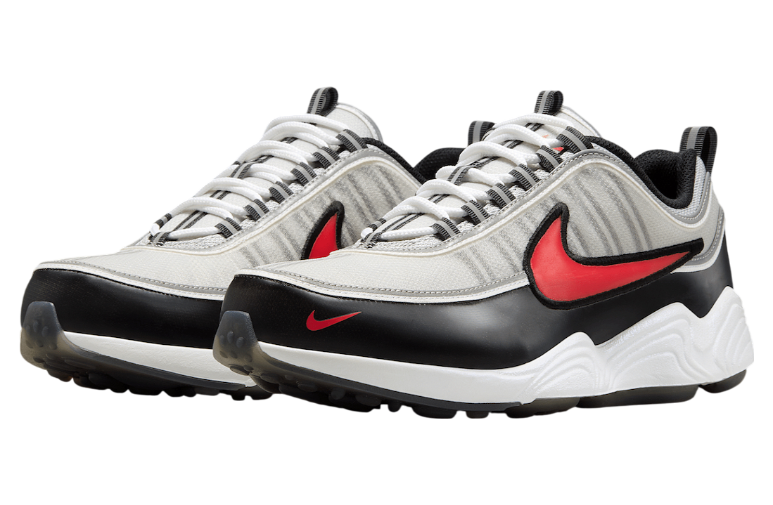 Nike Air Zoom Spiridon Metallic Silver / Sport Red