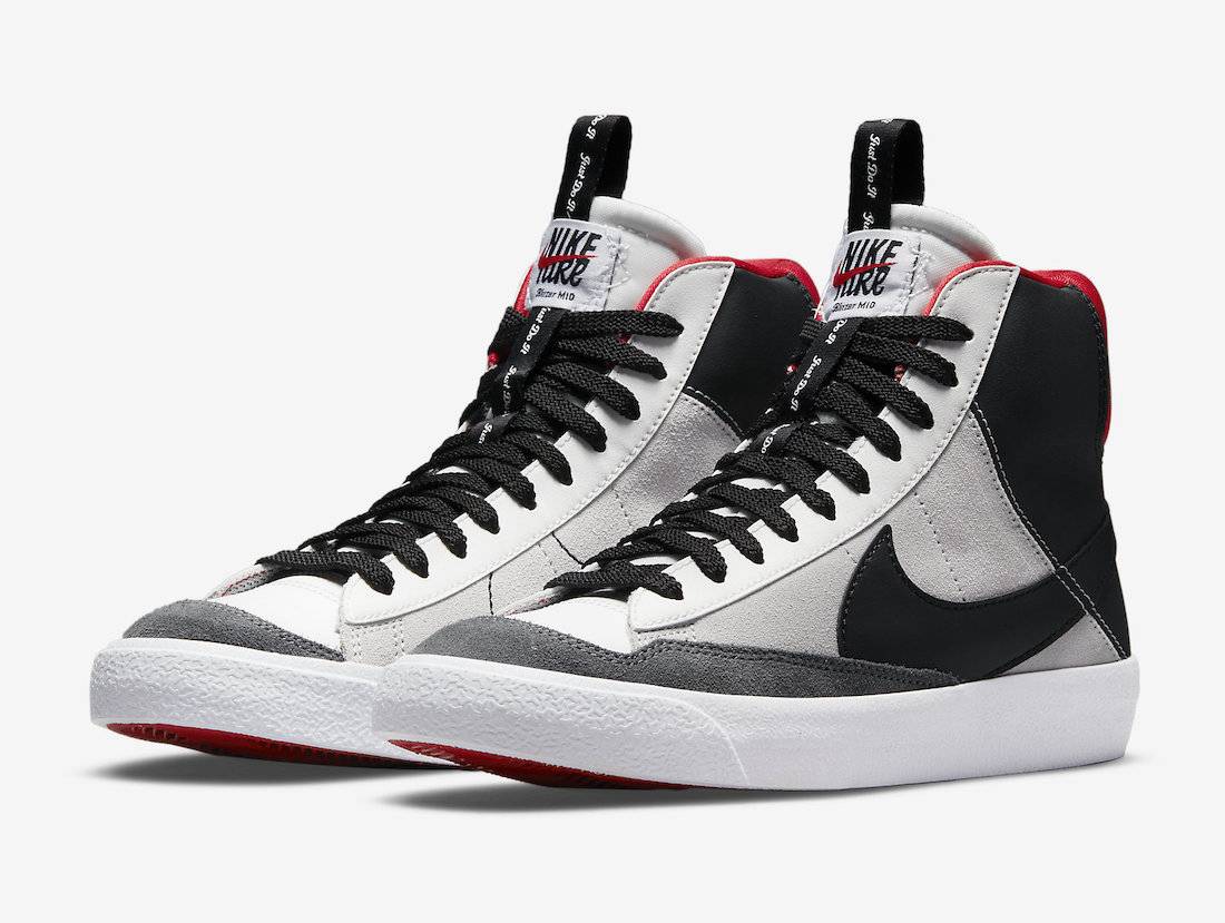 Nike Blazer Mid 77 SE Dance GS Summit White University Red