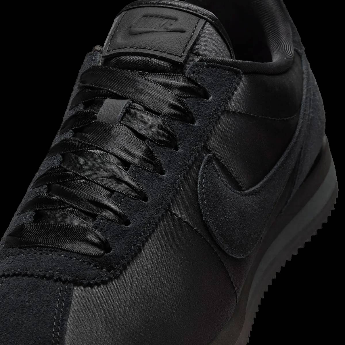 Nike Cortez Black Satin