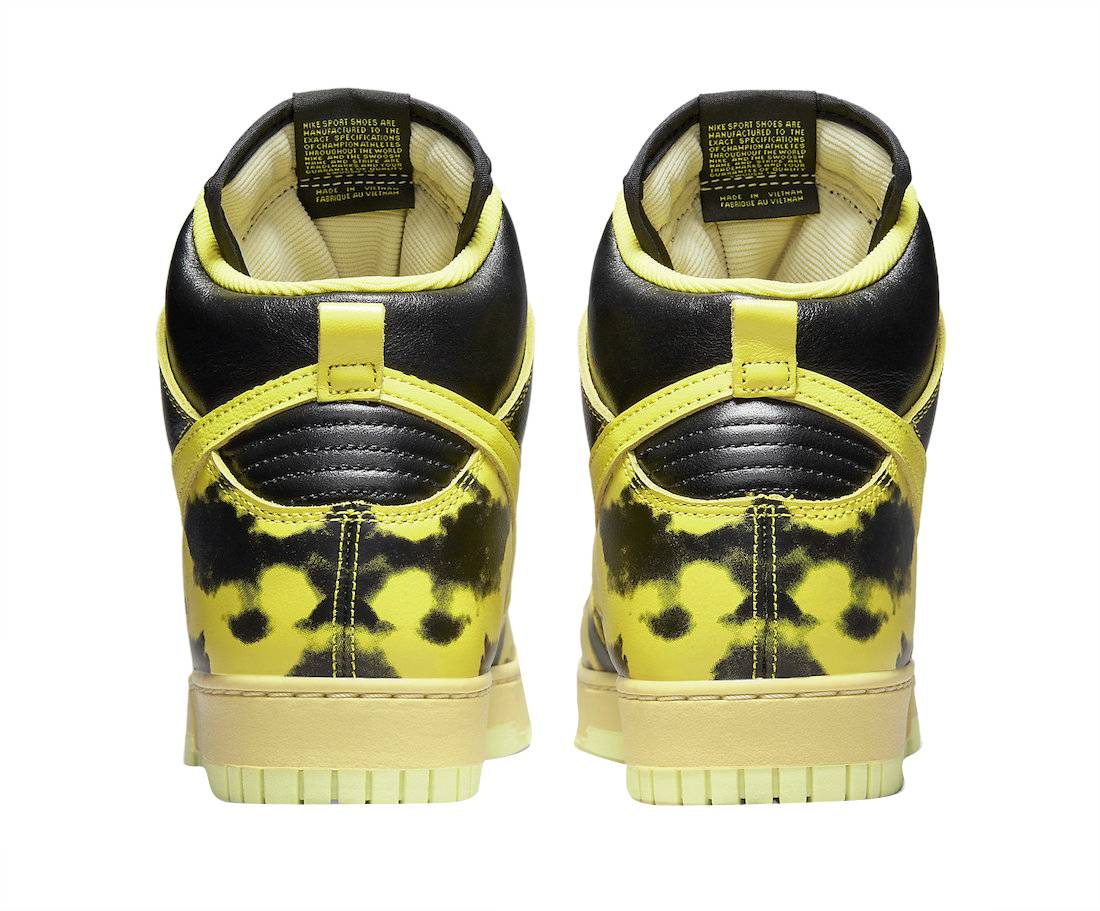 Nike Dunk High 1985 Yellow Acid Wash