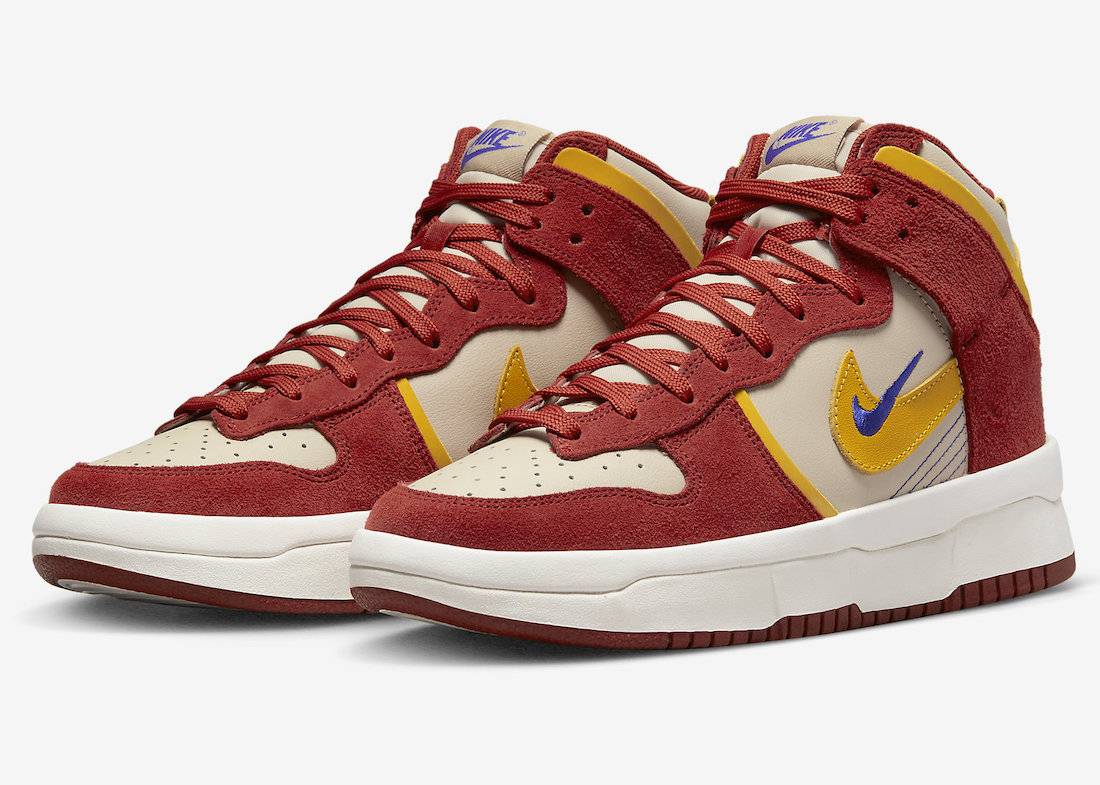 Nike Dunk High Up WMNS Dark Orange University Gold