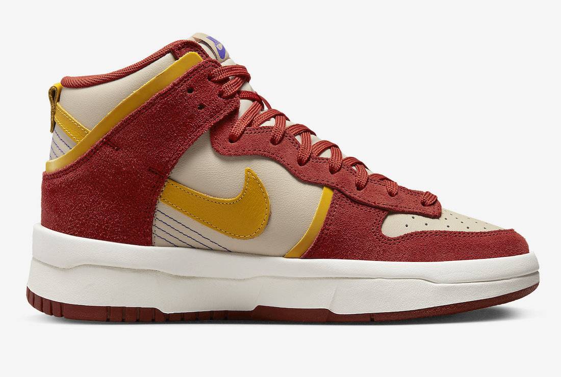 Nike Dunk High Up WMNS Dark Orange University Gold