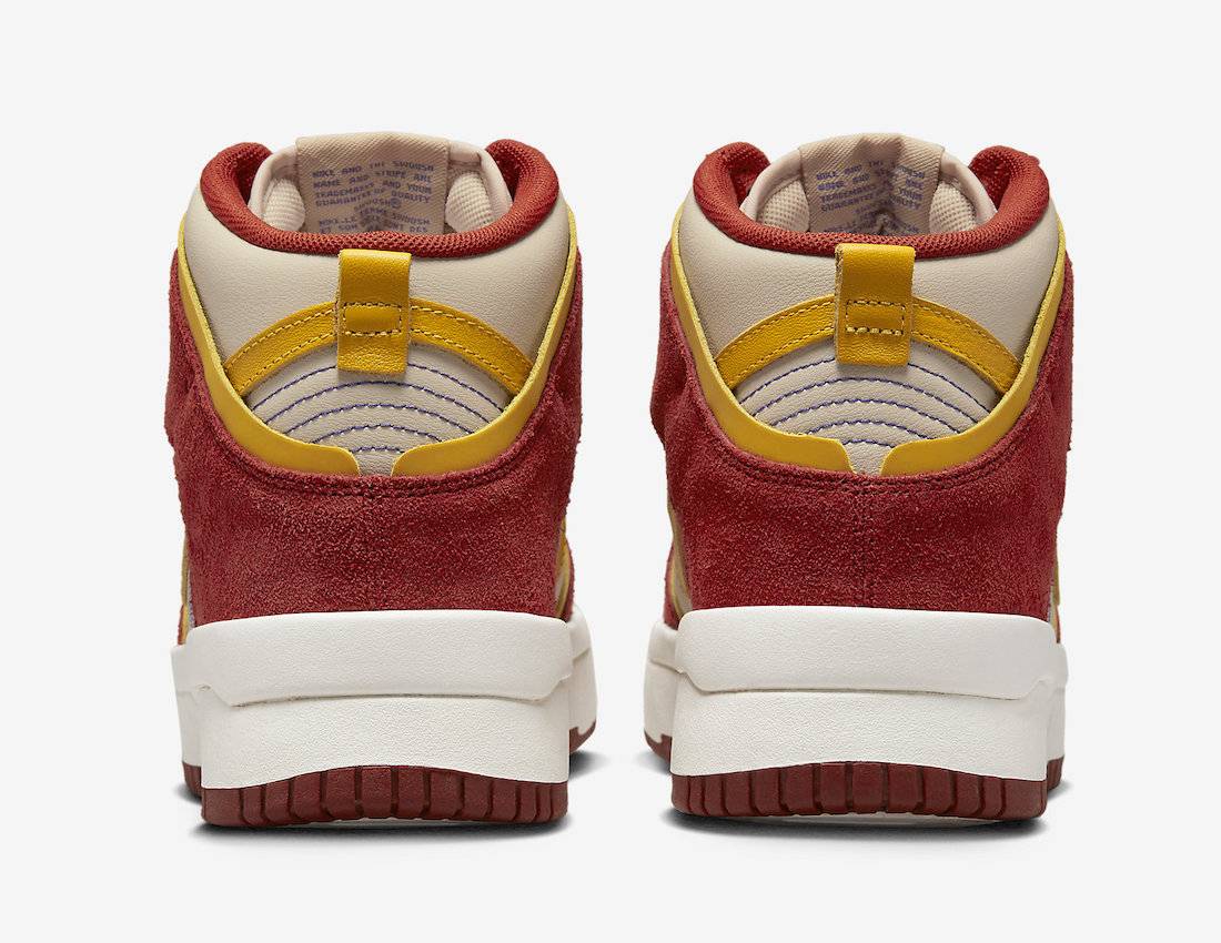 Nike Dunk High Up WMNS Dark Orange University Gold