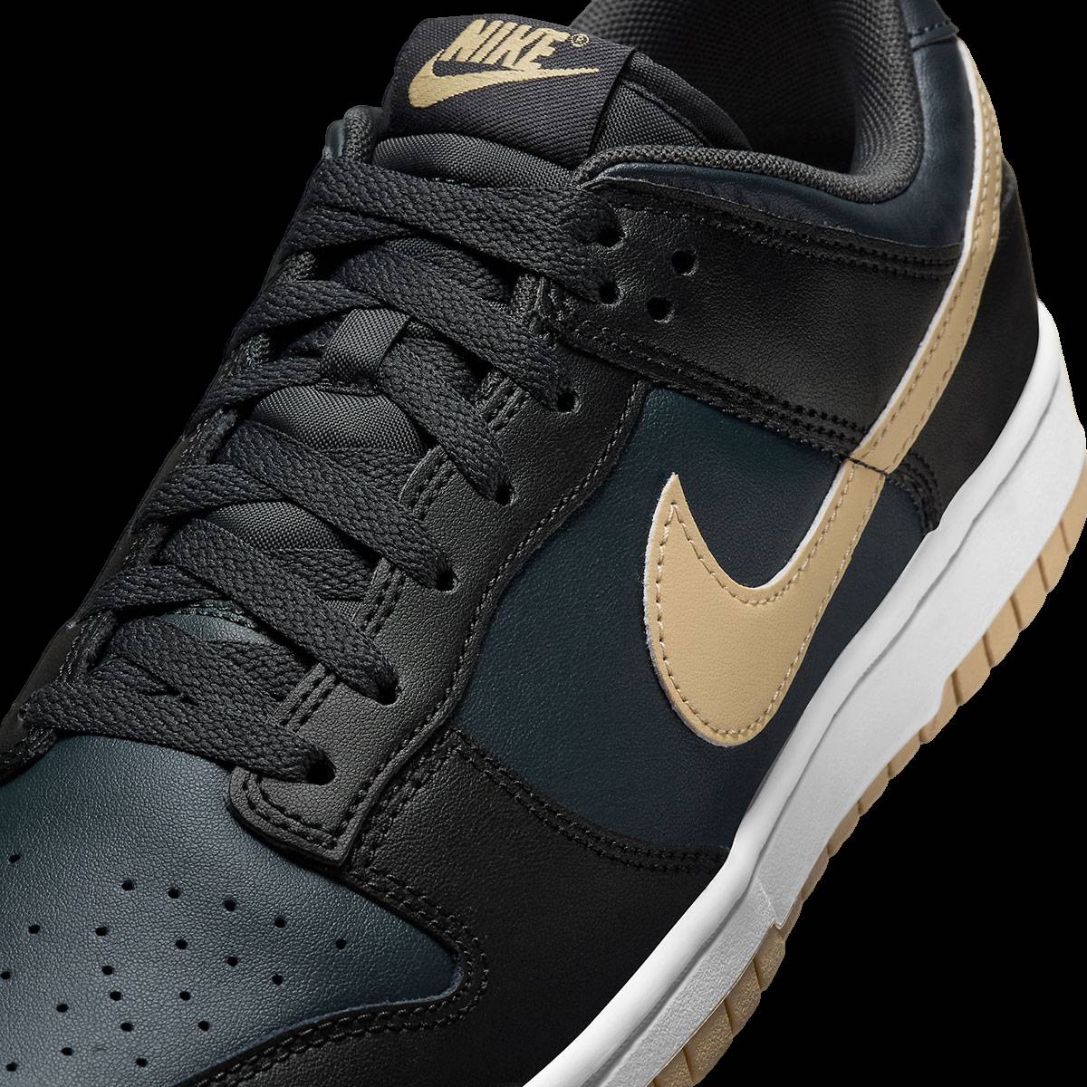 Nike Dunk Low Black / Midnight Navy / Tan