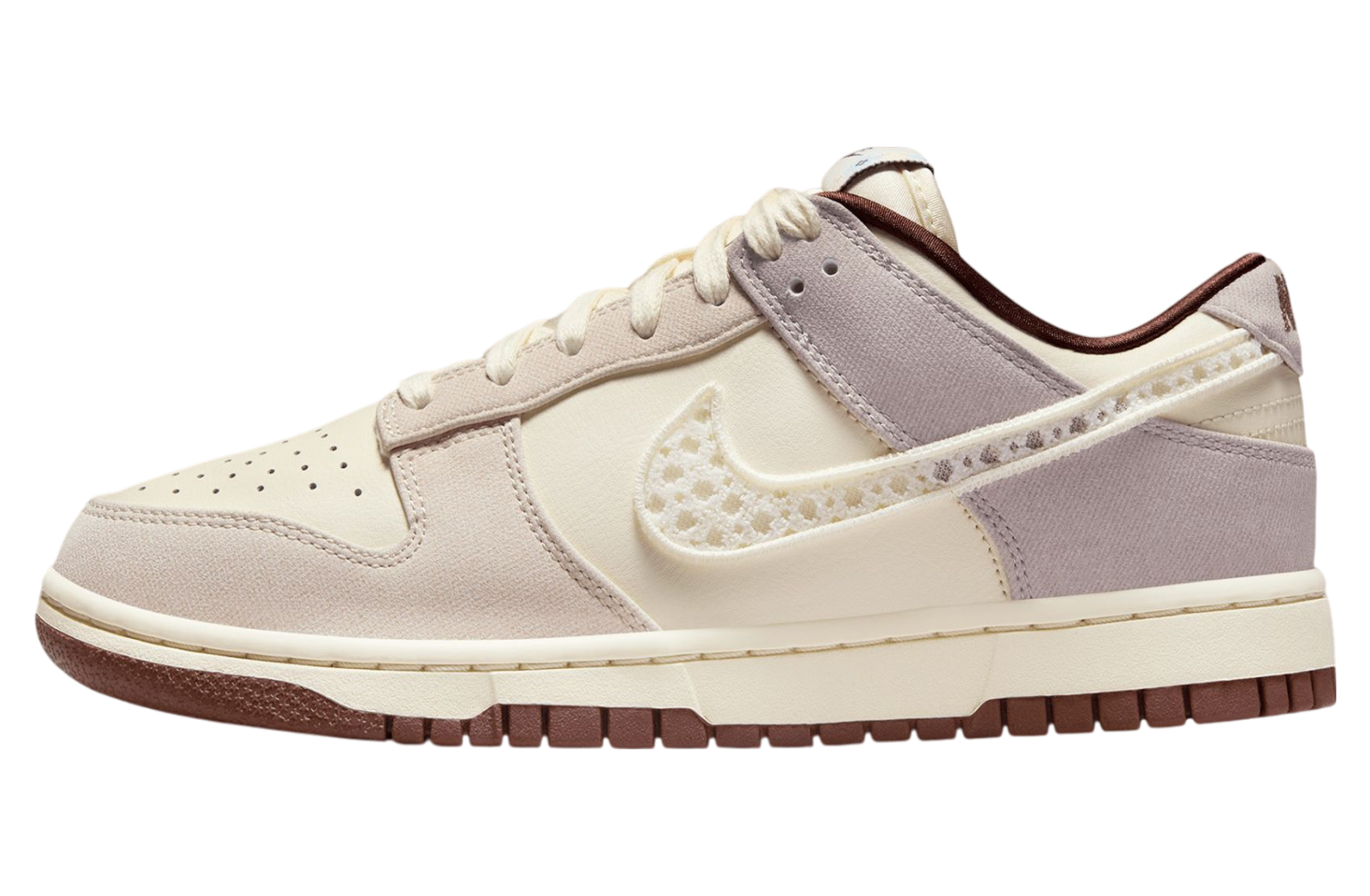 Nike Dunk Low Crochet Swoosh Soft Pearl / Malt