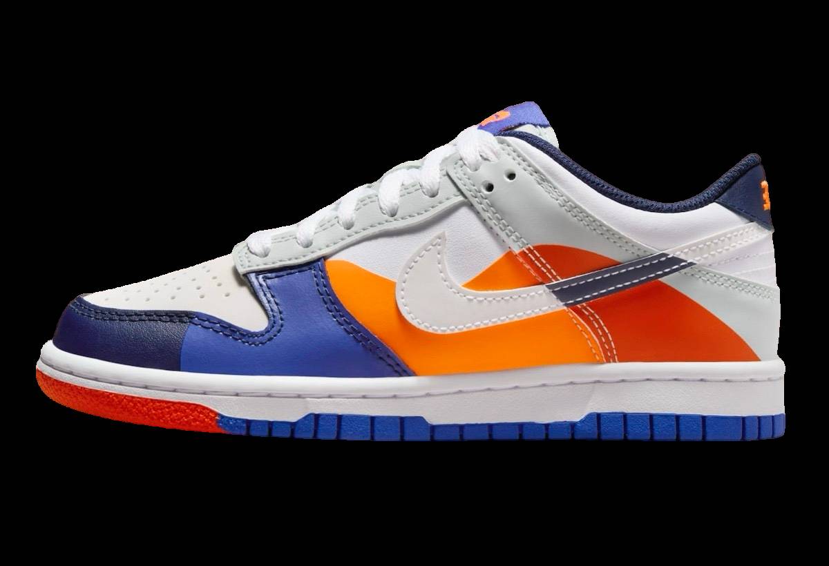 Nike Dunk Low GS Light Silver Midnight Navy