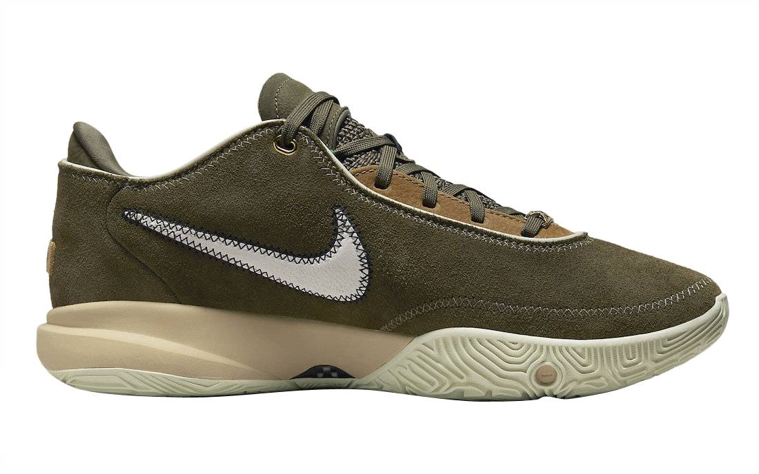 Nike LeBron 20 Olive Suede