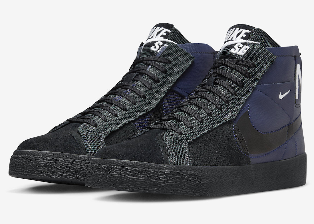 Nike SB Blazer Mid Premium Navy Black