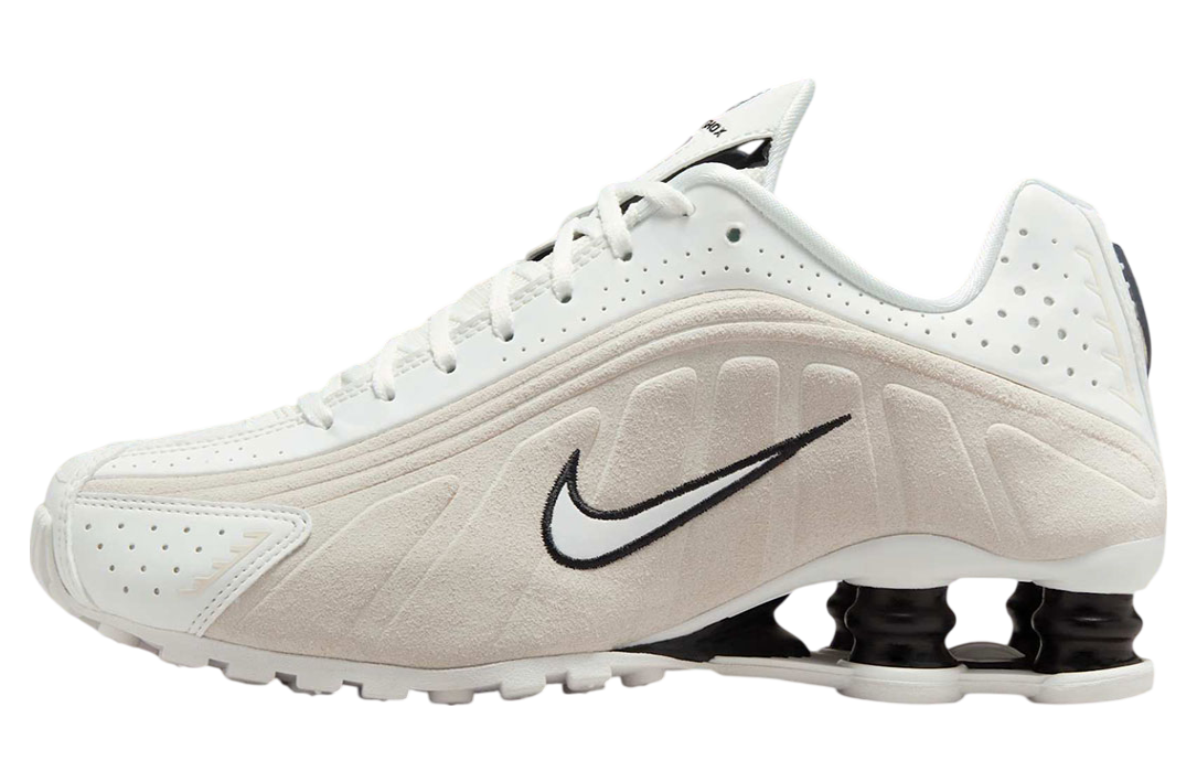 Nike Shox R4 WMNS White Black Suede