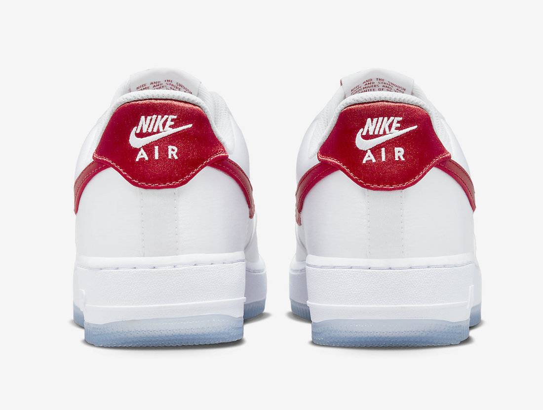 Nike WMNS Air Force 1 Low Satin White Red
